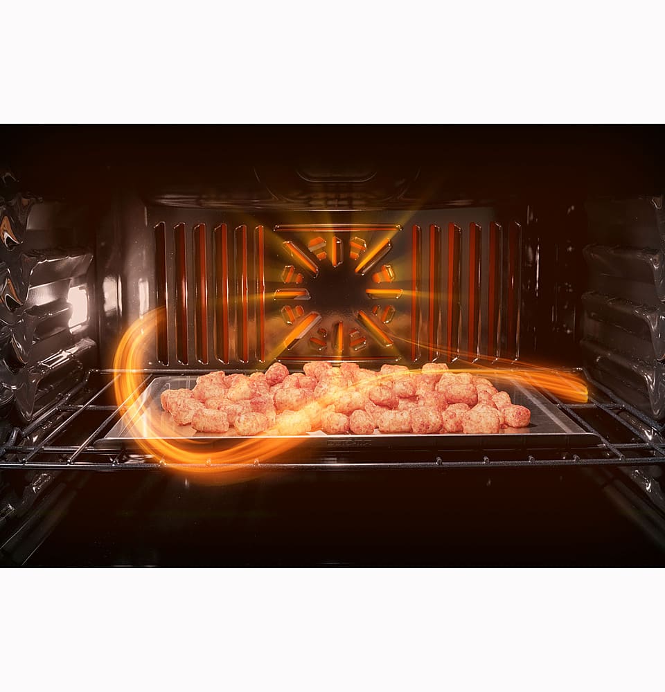 Alt View 23. GE Profile - 30" Smart Built-In Single Electric Convection Wall Oven with Air Fry & Precision Cooking - Stainless Steel.