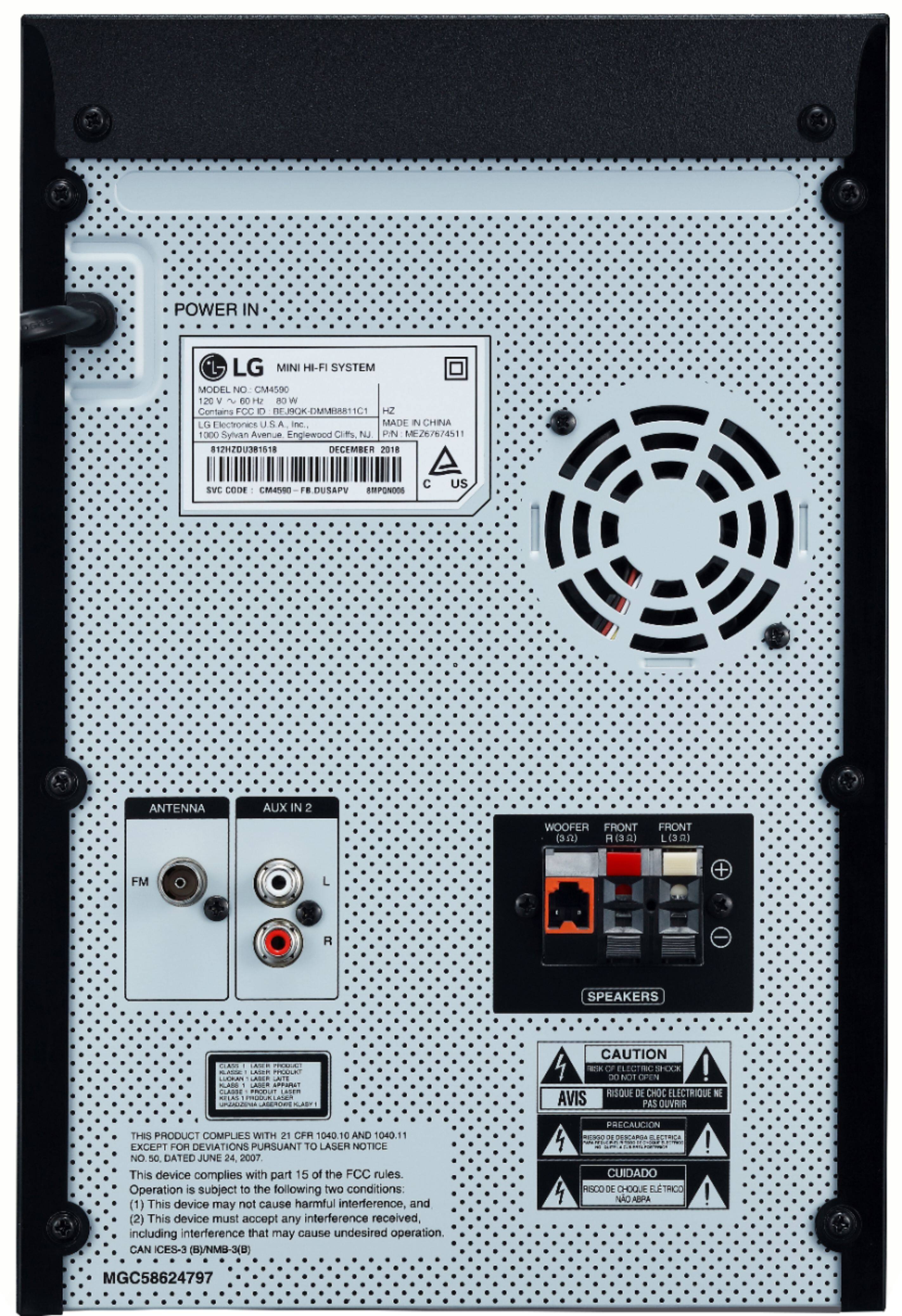 LG XBOOM and Speaker System Combo Set Black LG CM4590 Open Box Best Buy