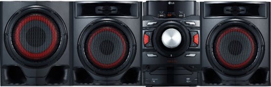 Front. LG - XBOOM 700W Main Unit and Speaker System Combo Set - Black.