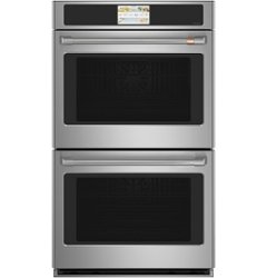 Café - 30" Built-In Double Electric Convection Wall Oven, Customizable - Stainless steel - Front_Zoom