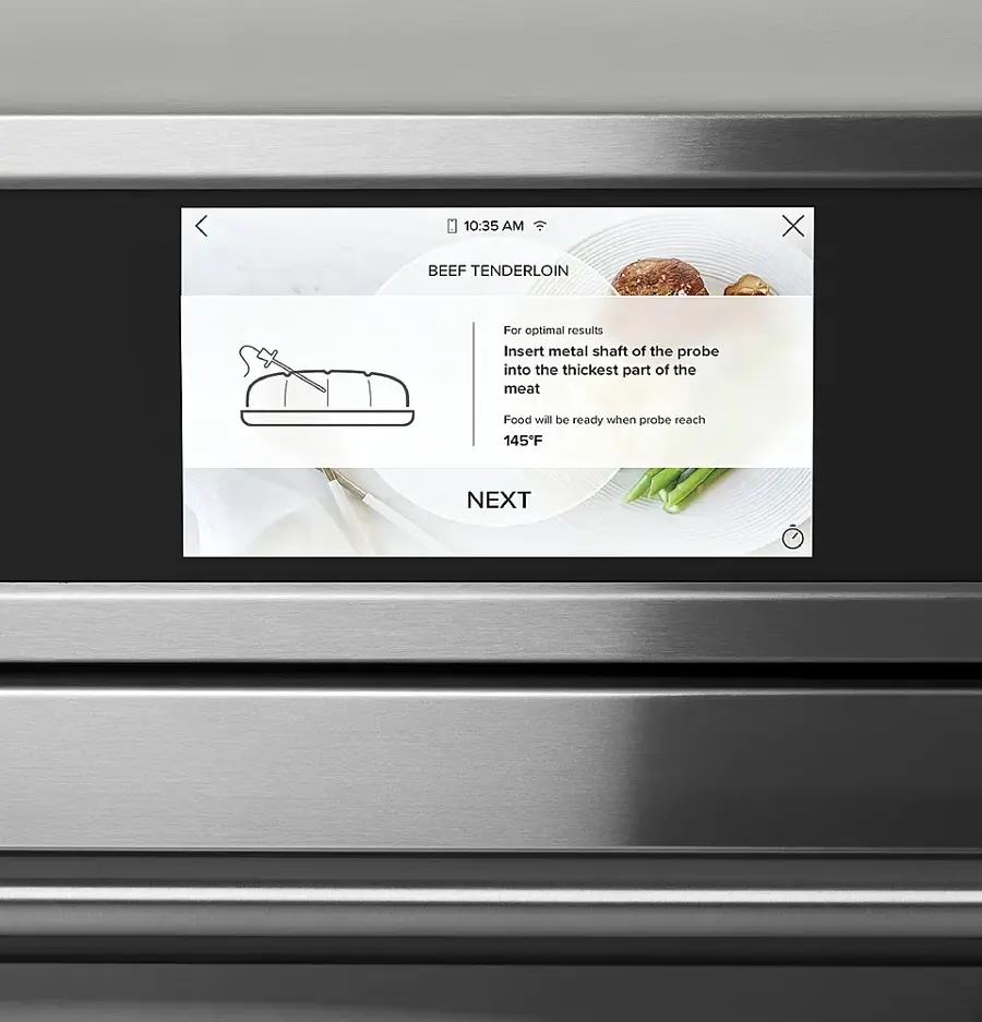 Alt View 14. Café - 30" Built-In Double Electric Convection Wall Oven, Customizable - Stainless Steel.