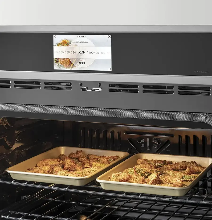 Alt View 15. Café - 30" Built-In Double Electric Convection Wall Oven, Customizable - Stainless Steel.