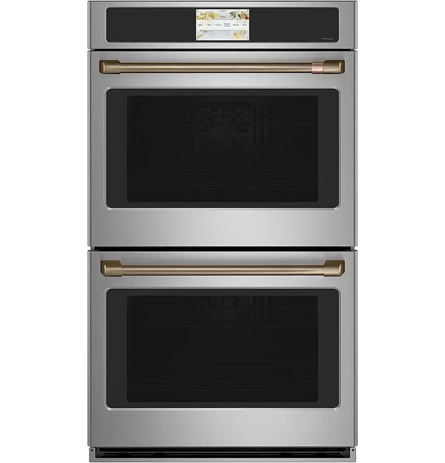 Alt View 40. Café - 30" Built-In Double Electric Convection Wall Oven, Customizable - Stainless Steel.