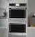 Left. Café - 30" Built-In Double Electric Convection Wall Oven, Customizable - Stainless Steel.