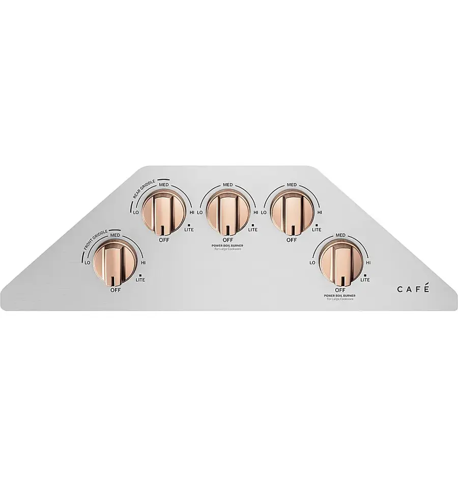 Alt View 16. Café - 36" Gas Cooktop, Customizable - Stainless Steel.