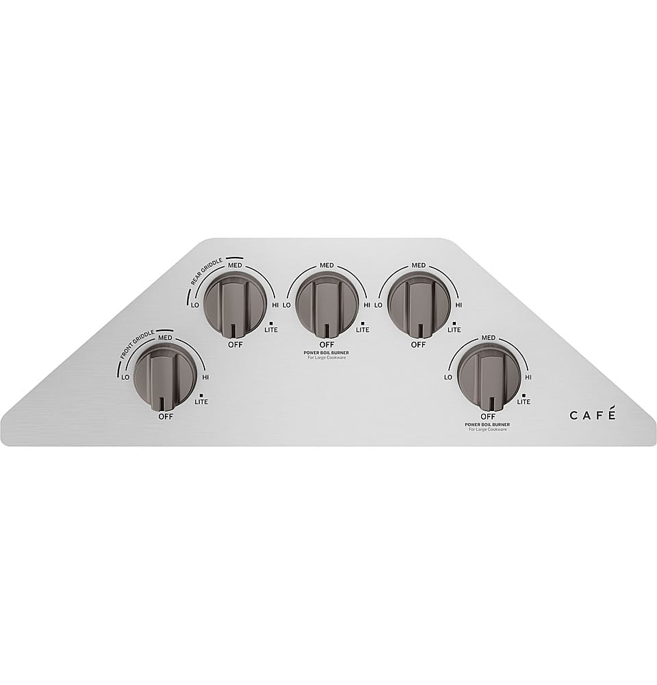 Alt View 20. Café - 36" Gas Cooktop, Customizable - Stainless Steel.