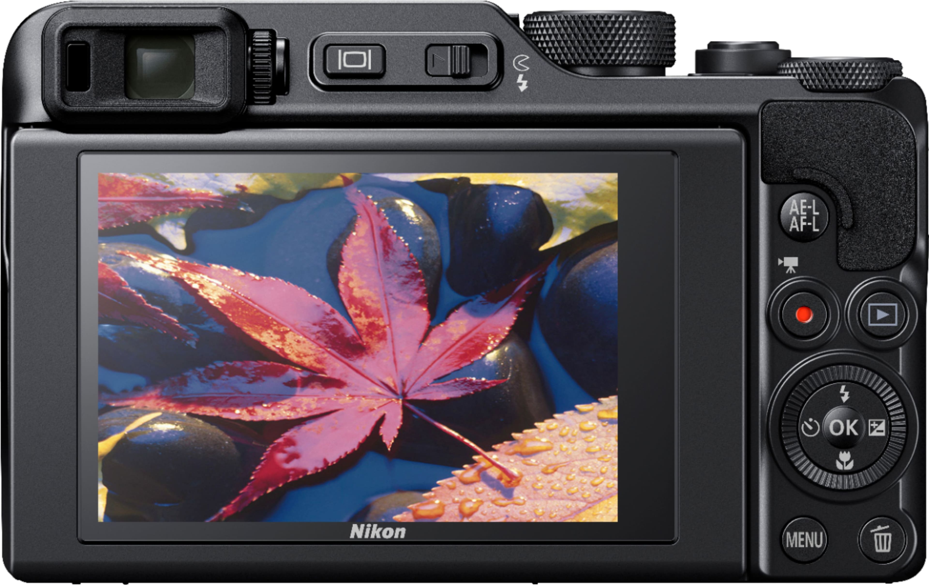 Back View: Nikon - Coolpix A1000 16.0-Megapixel Digital Camera - Black