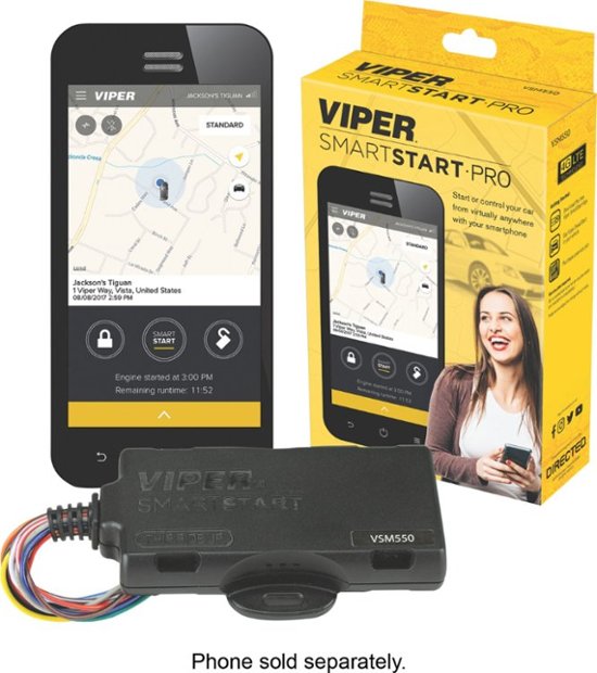 Tahiti geld mezelf Viper SmartStart Pro 2-Way, 4G Smartphone Compatible, GPS Module VSM550 -  Best Buy