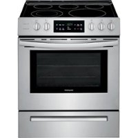 Frigidaire - 5.0 Cu. Ft. Self-Cleaning Freestanding Electric Range - Stainless steel - Front_Zoom