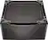 Front. LG - 27" Laundry Pedestal with Storage Drawer - Black Steel.