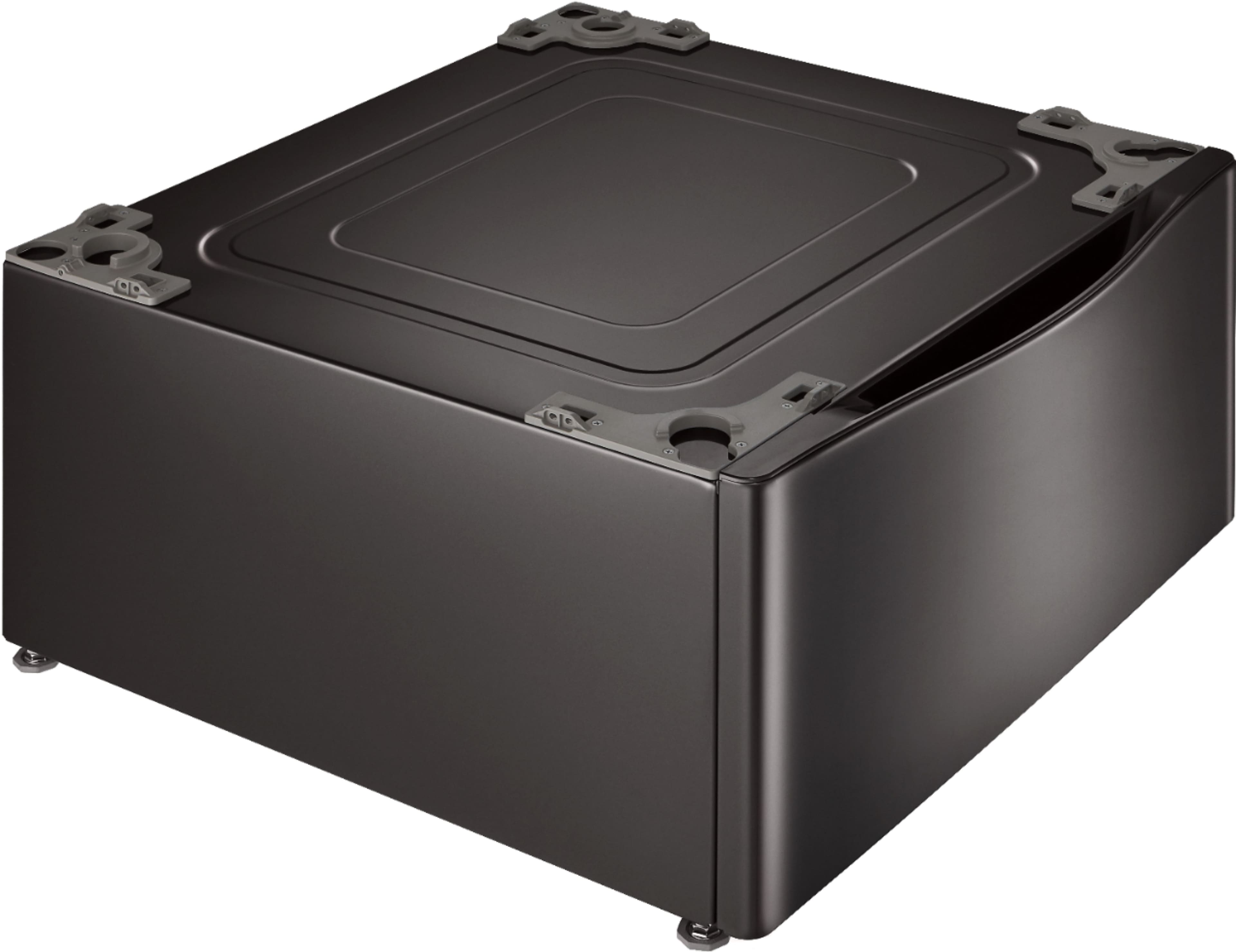 Alt View 12. LG - 27" Laundry Pedestal with Storage Drawer - Black Steel.