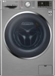Front Zoom. LG - 2.3 Cu. Ft. High-Efficiency Smart Front-Load Washer and Electric Dryer Combo with Steam and 6Motion Technology - Graphite Steel.