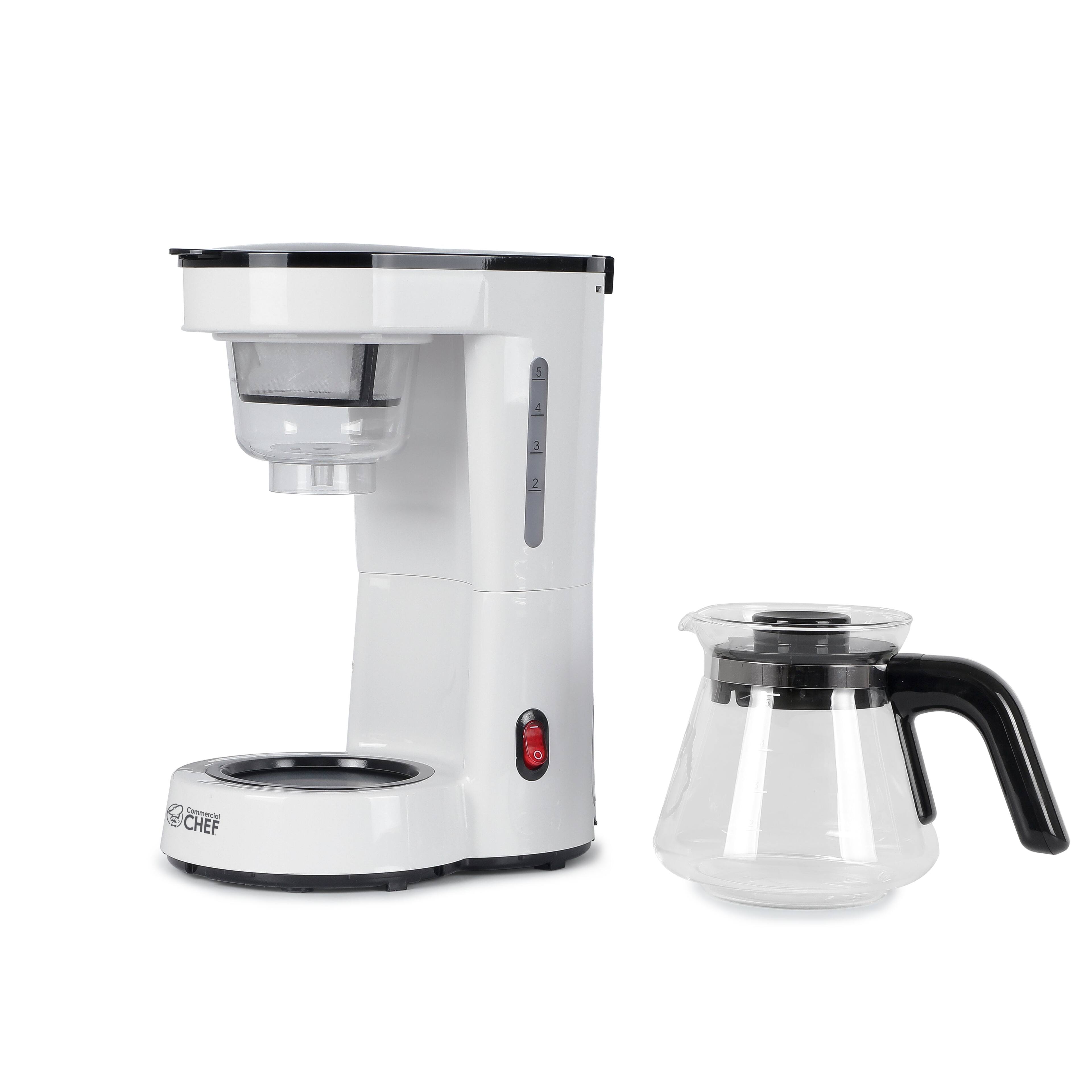 Back. Commercial Chef - COMMERCIAL CHEF Drip Coffee Maker - White.