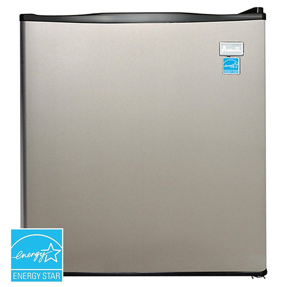 Front. Avanti - 1.7 cu. ft. Compact Refrigerator - Stainless Steel.