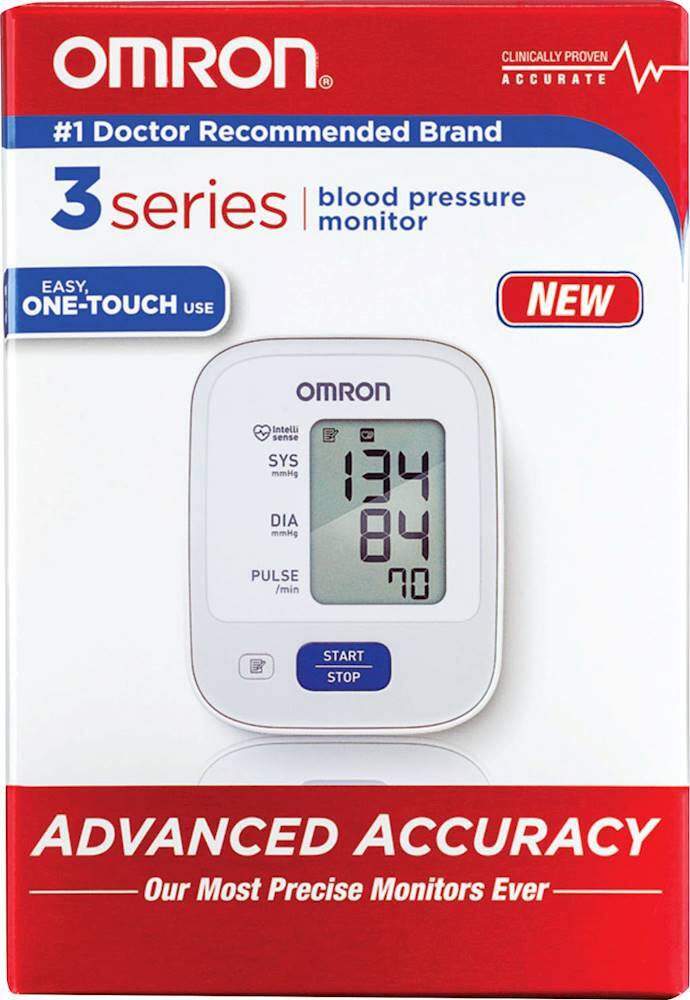 Best Buy: Omron 3 Series Automatic Blood Pressure Monitor White ...