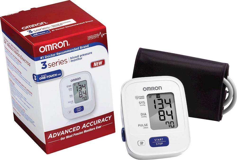 Best Buy: Omron 3 Series Automatic Blood Pressure Monitor White ...