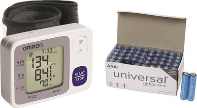 Omron - 3 Series Automatic Blood Pressure Monitor - White/Black