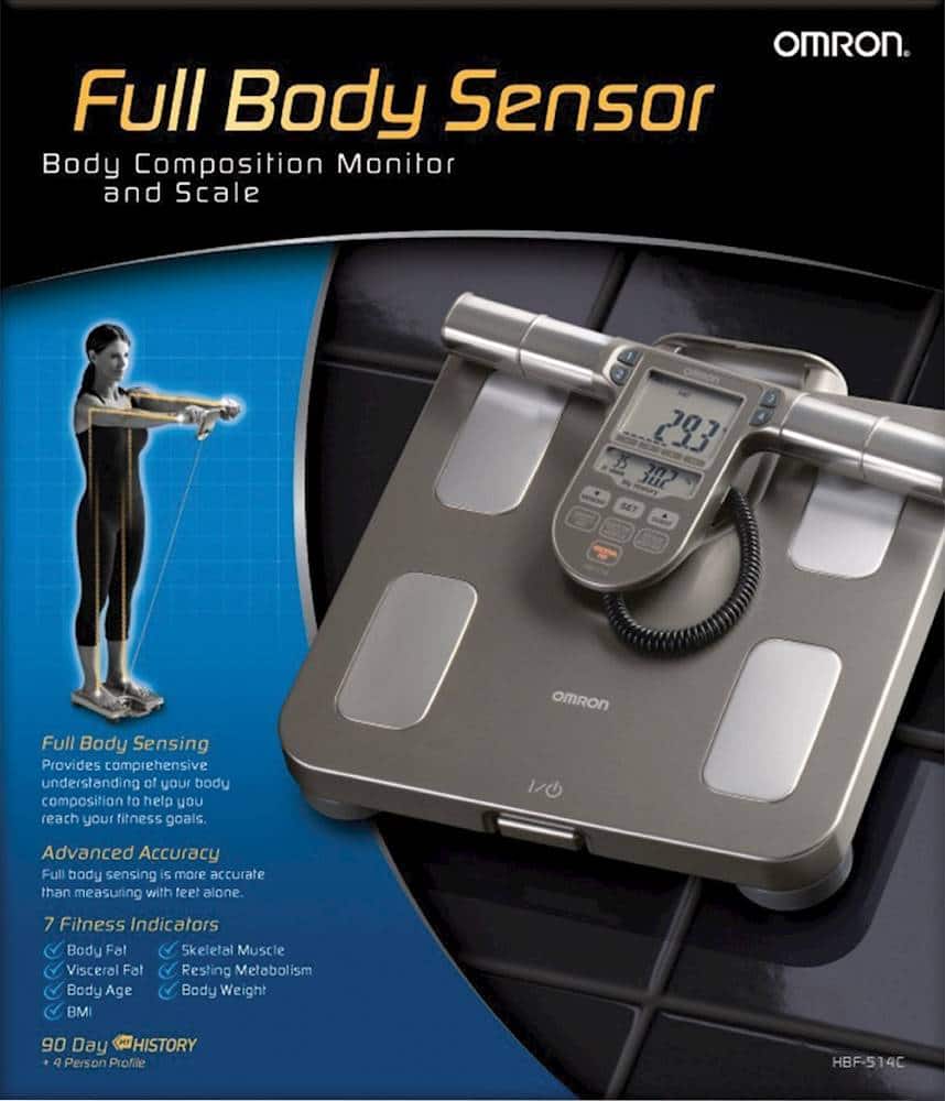 Omron Body Fat Monitor Scale Black/Gray 843631101308 Best Buy