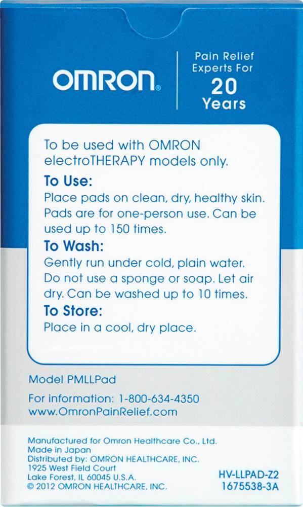 Alt View 16. Omron - Standard Long Life Pads - White.