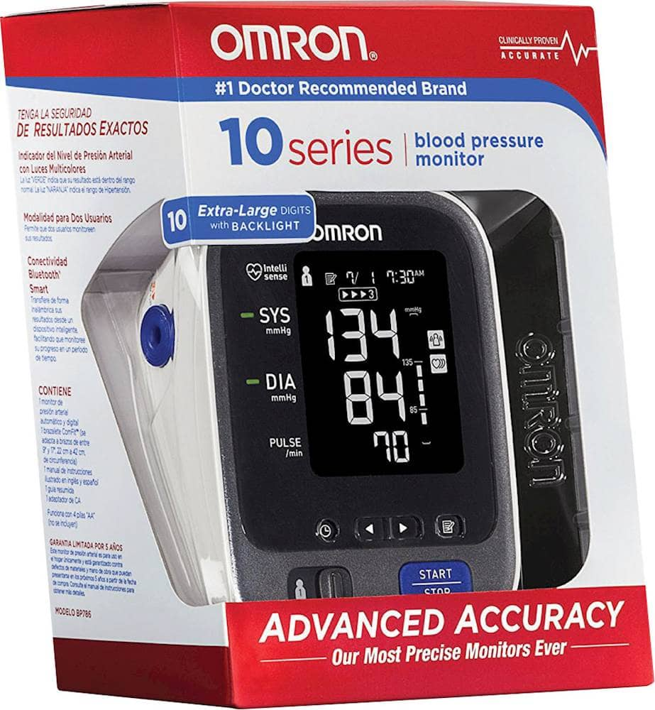 Best Buy: Omron 10 Series Automatic Blood Pressure Monitor Black