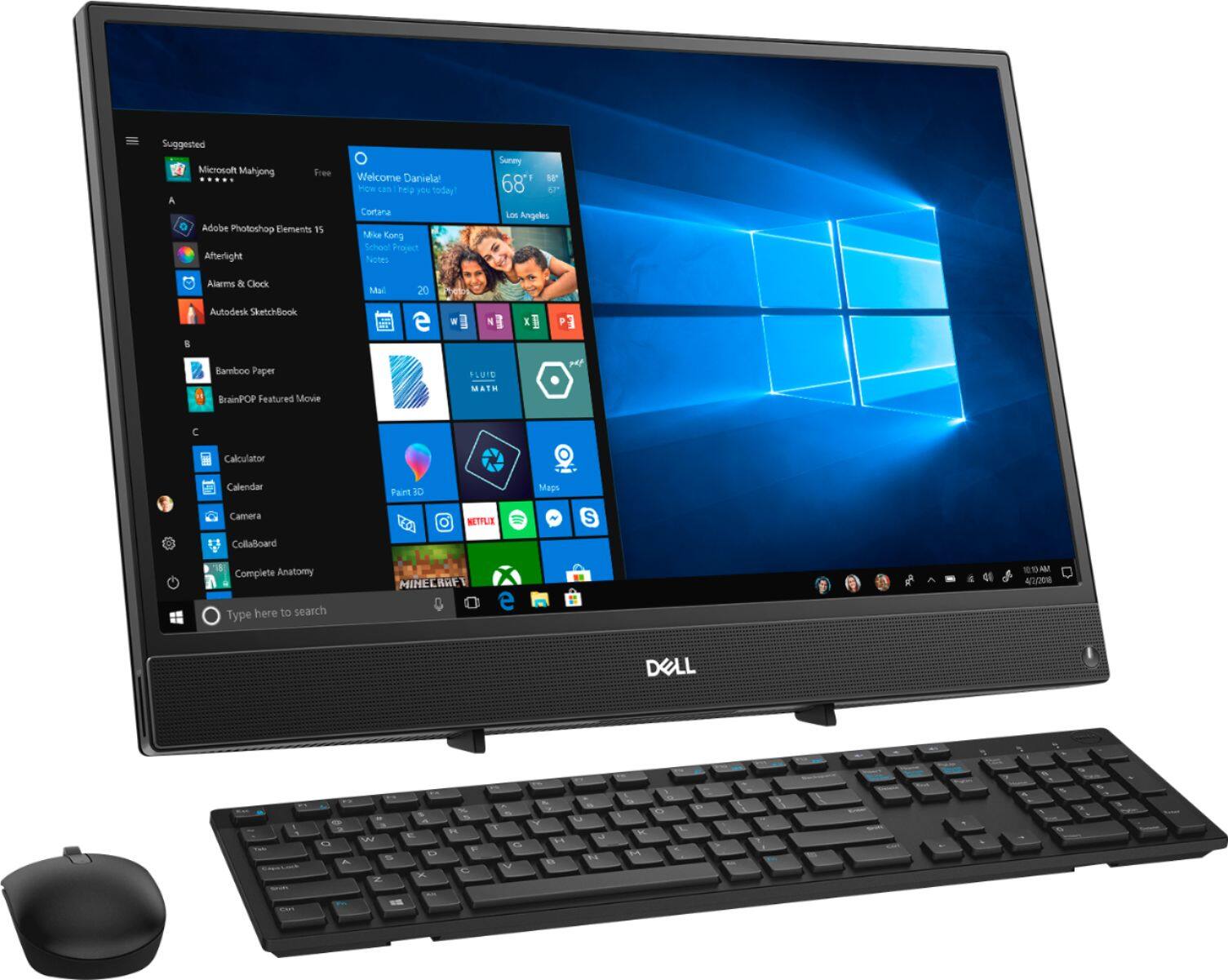 Angle. Dell - Inspiron 21.5" Touch-Screen All-In-One - AMD A6-Series - 4GB Memory - 1TB HDD.
