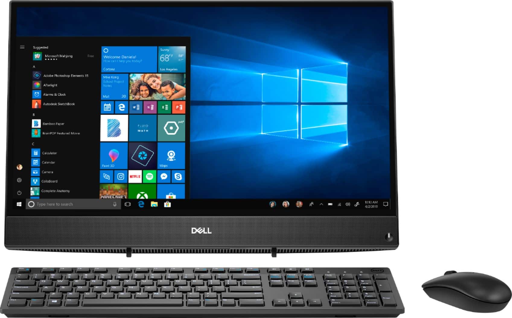 Dell Inspiron 21 5 Touch Screen All In One Amd A6 Series 4gb Memory 1tb Hard Drive Black I3275 A356blk Pus Best Buy