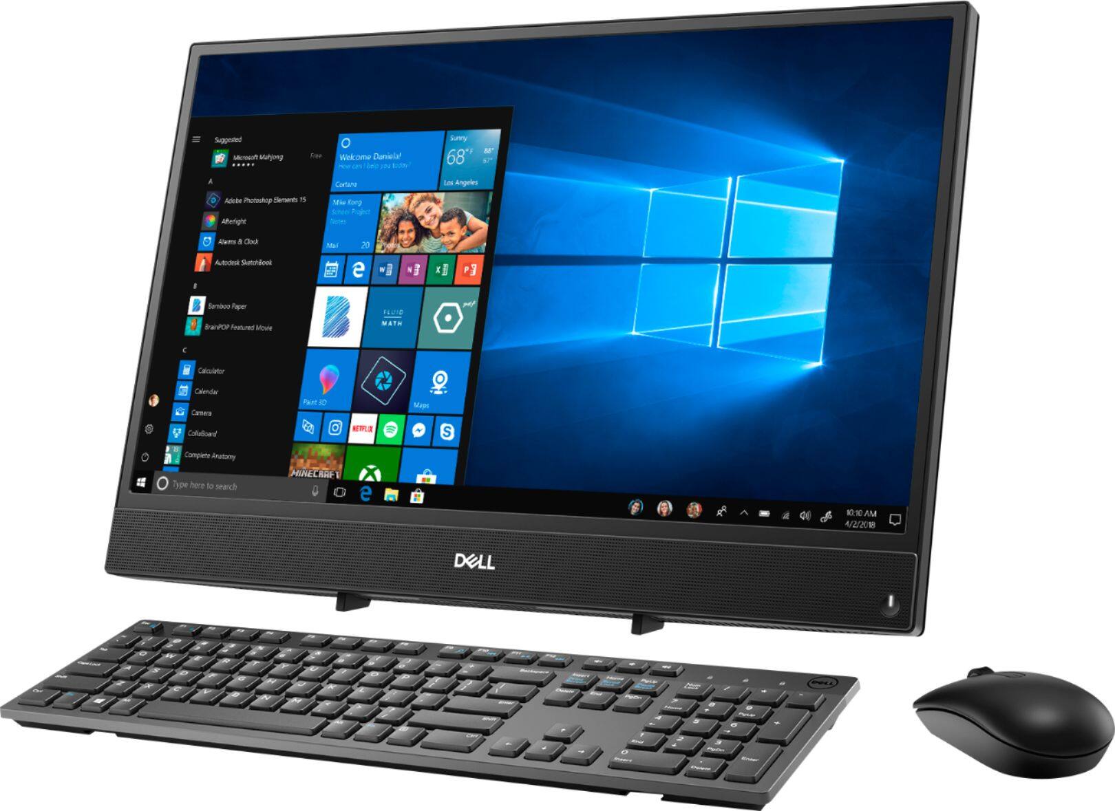 Left. Dell - Inspiron 21.5" Touch-Screen All-In-One - AMD A6-Series - 4GB Memory - 1TB HDD.