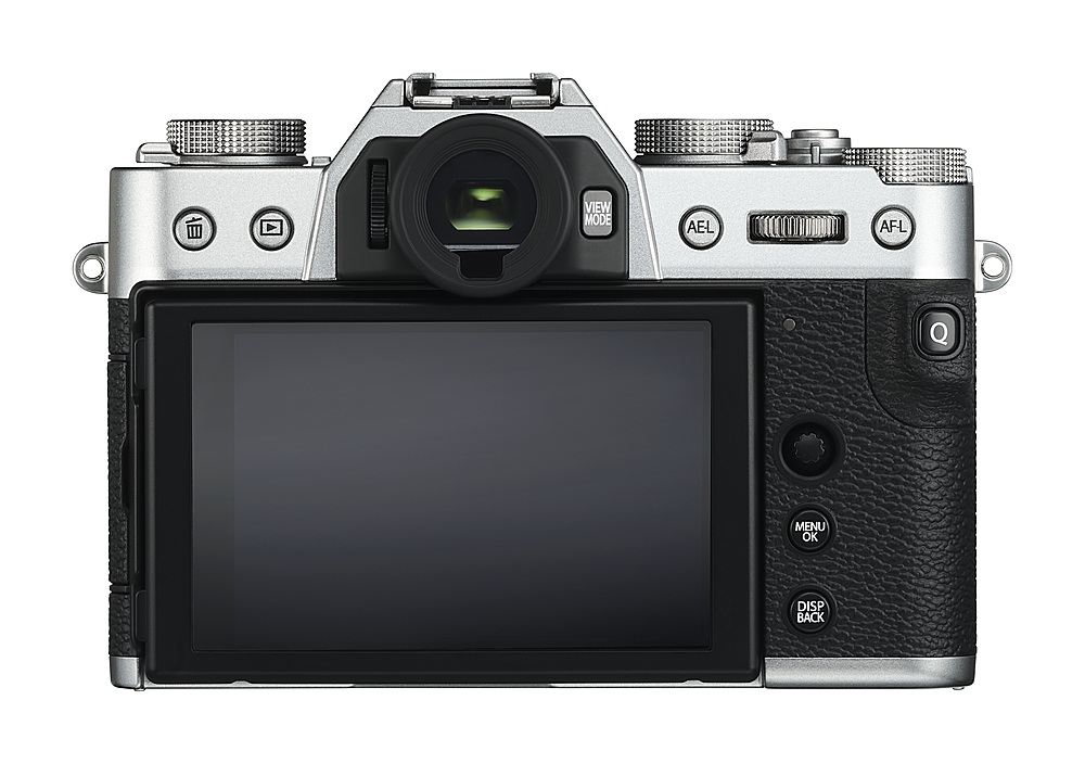 Back View: Fujifilm - X Series X-T30 Mirrorless Camera (Body Only) - Silver