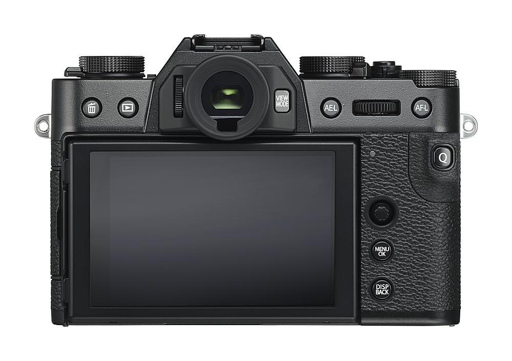 Back View: Fujifilm - X Series X-T30 Mirrorless Camera (Body Only) - Black