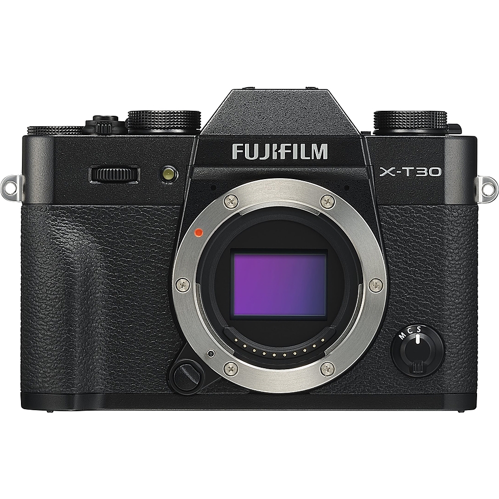 Angle View: Fujifilm - X Series X-T30 Mirrorless Camera (Body Only) - Black