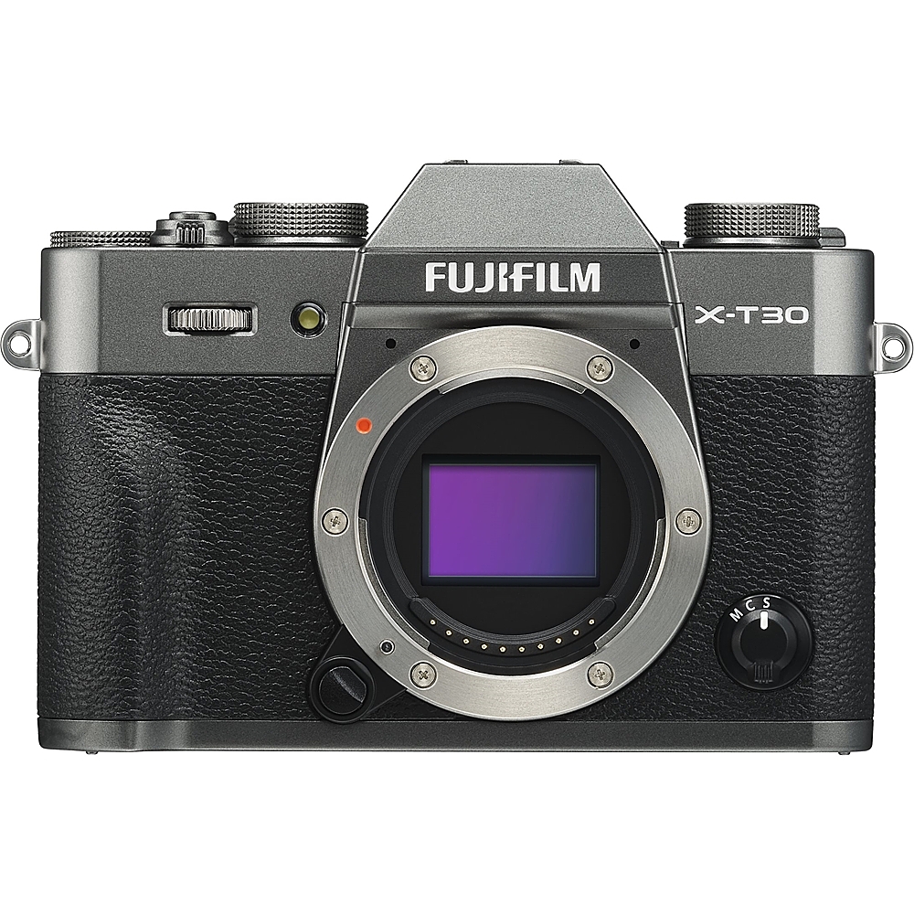 Angle View: Fujifilm - X Series X-T30 Mirrorless Camera (Body Only) - Charcoal Silver