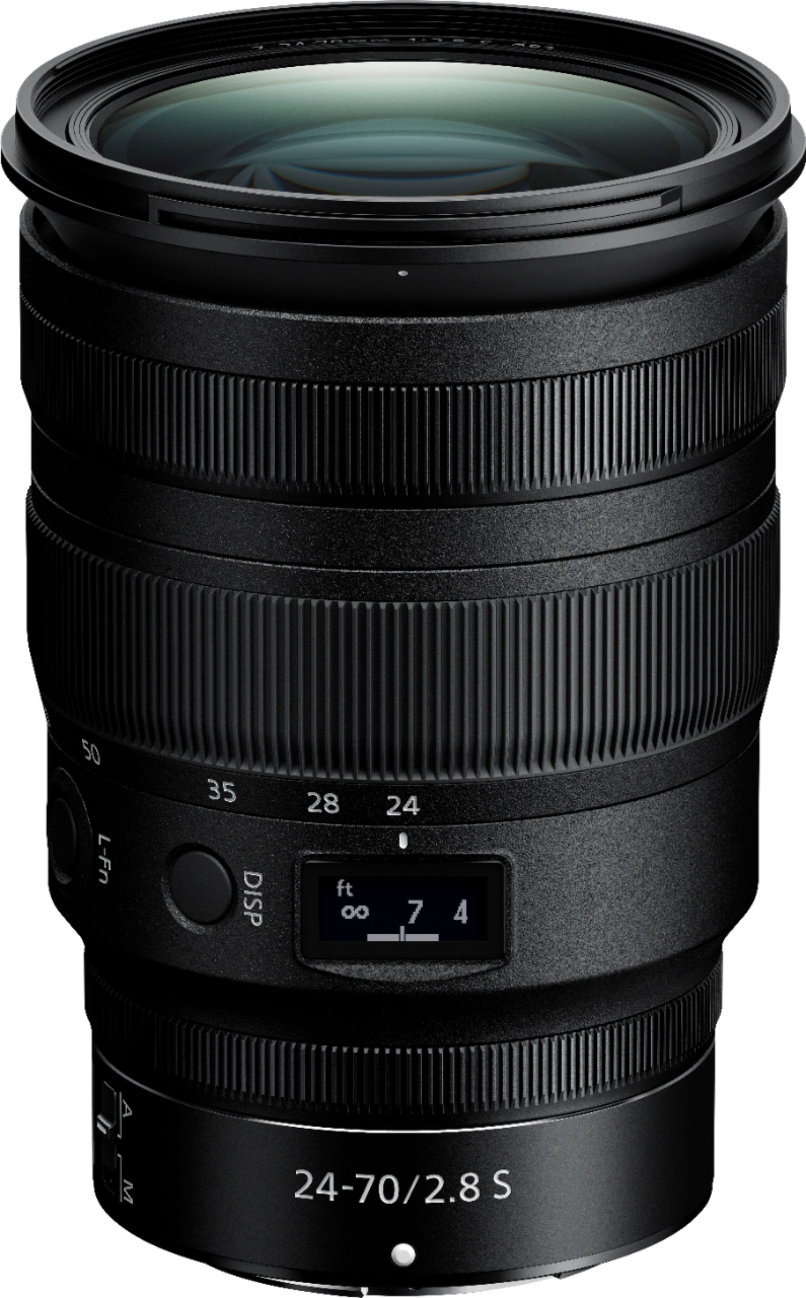 Front. Nikon - Nikkor Z 24-70mm f/2.8 S Optical Zoom Lens for Nikon Z - Black.