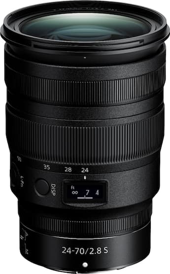 Nikkor Z 24 70mm f/2.8 S Optical Zoom Lens for Nikon Z Black Nikkor Z 24 70mm f/2.8 S Optical Zoom Lens for Nikon Z Black