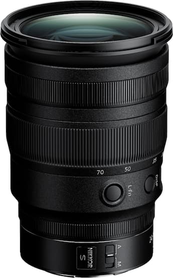 Nikkor Z 24 70mm f/2.8 S Optical Zoom Lens for Nikon Z Black Nikkor Z 24 70mm f/2.8 S Optical Zoom Lens for Nikon Z Black