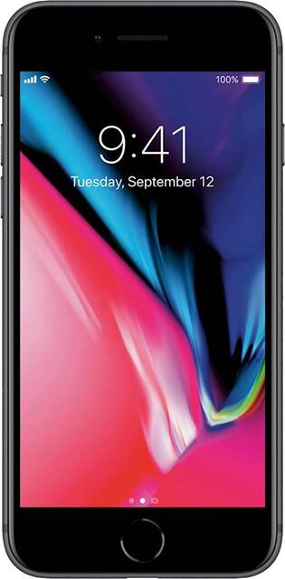 Apple Pre Owned iPhone 8 64GB Unlocked Space Gray 8 64GB GRAY RB Best Buy