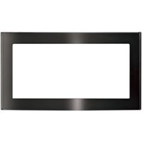27" Trim Kit for GE Profile Series PEM31BMTS Microwave - Black stainless steel - Front_Zoom