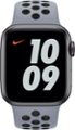Alt View Zoom 12. Nike Sport Band for Apple Watch™ 44mm - Obsidian Mist/Black.