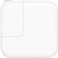Front. Apple - 12W USB Power Adapter - White.