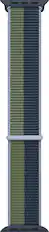 Angle. Apple - Apple Watch 41mm Sport Loop - Abyss Blue/Moss Green.