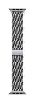 Angle. Apple - Milanese Loop for Apple Watch 45mm - Silver.
