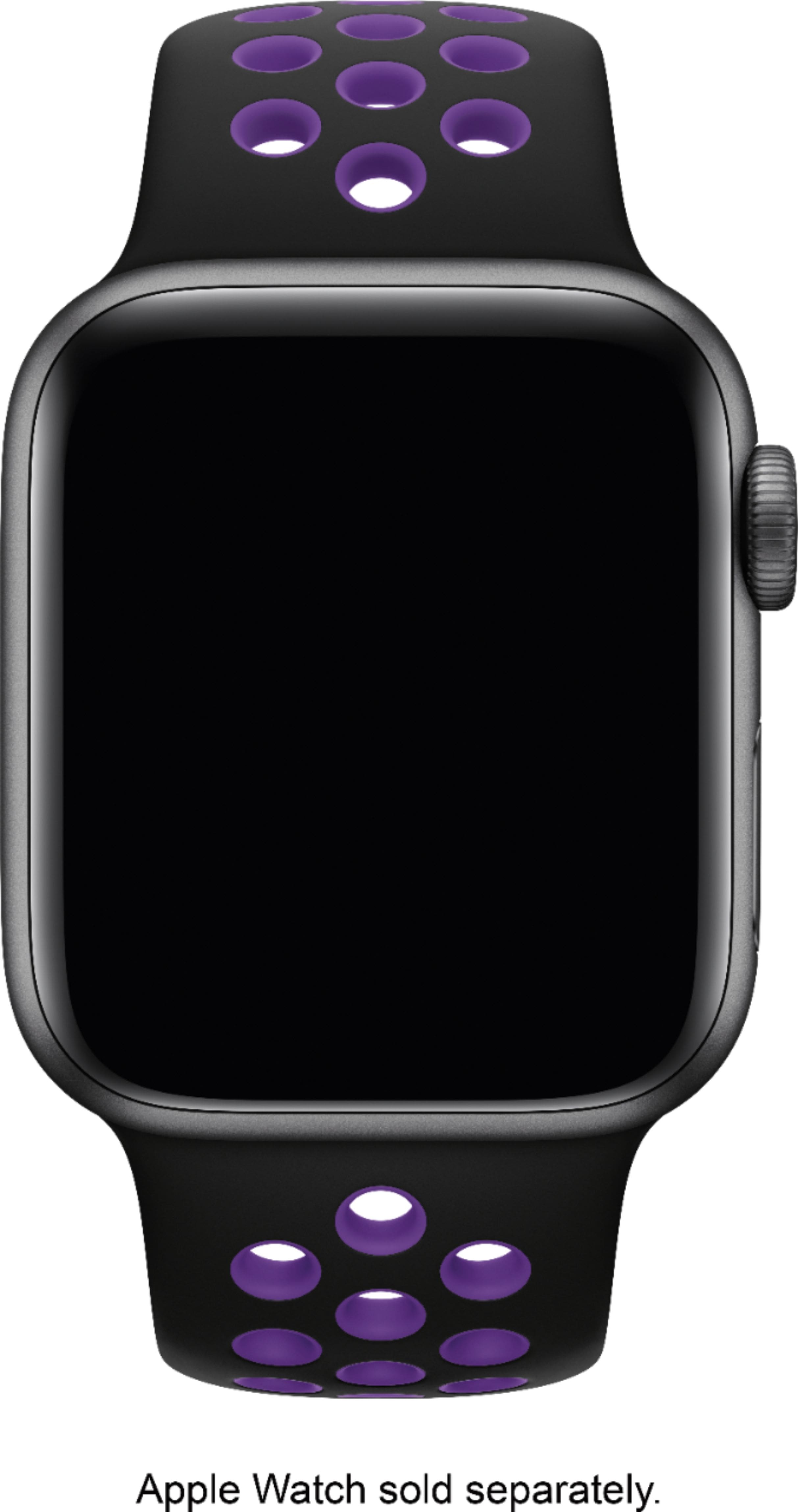 Best Buy Nike Sport Band for Apple Watch 40mm Black Hyper Grape