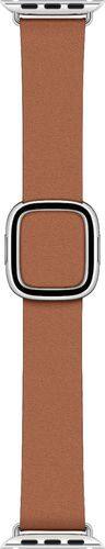 Leather Modern Buckle for Apple Watch™ 40mm - Medium - Saddle Brown-Angle_Standard 