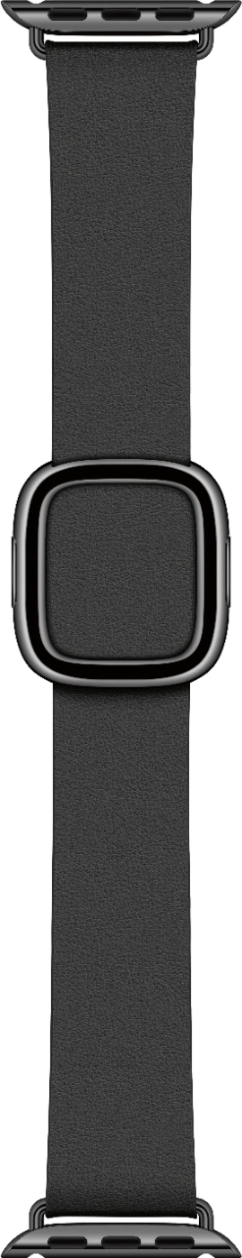 Angle View: Leather Modern Buckle for Apple Watch™ 40mm - Small - Black