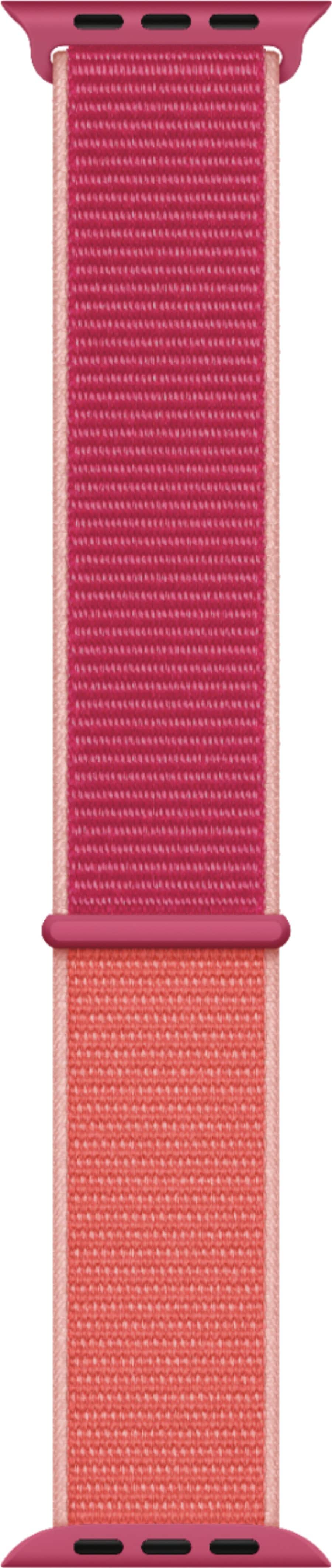 Angle. Apple - Sport Loop for Apple Watch™ 40mm - Pomegranate.