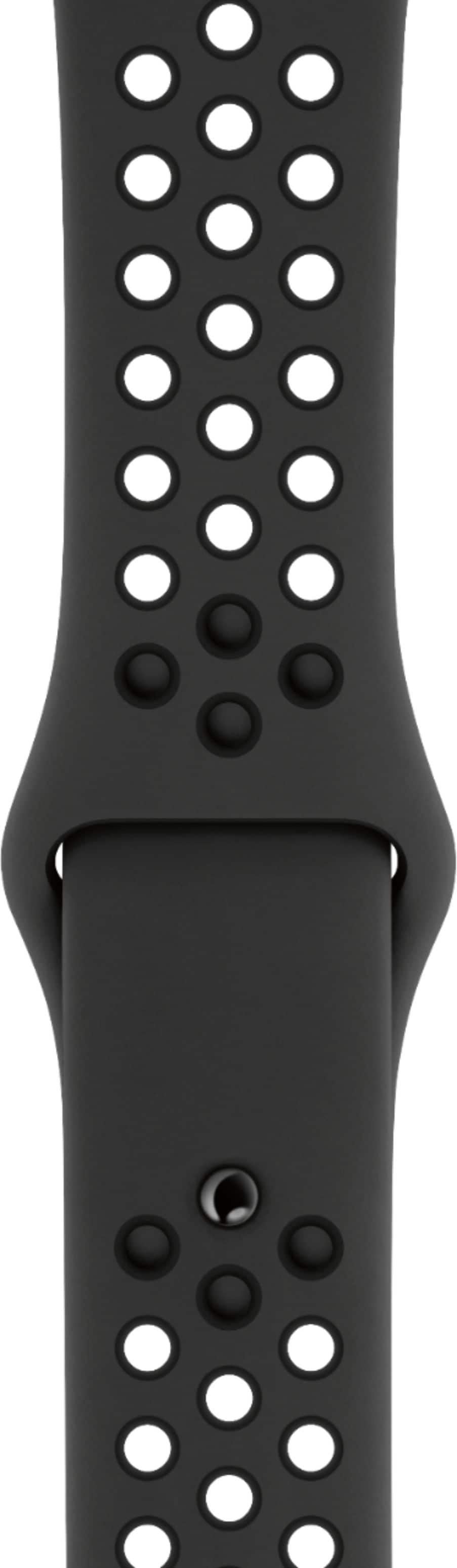 Alt View 12. Apple - Nike Sport Band for Apple Watch™ 44mm - Anthracite/Black.