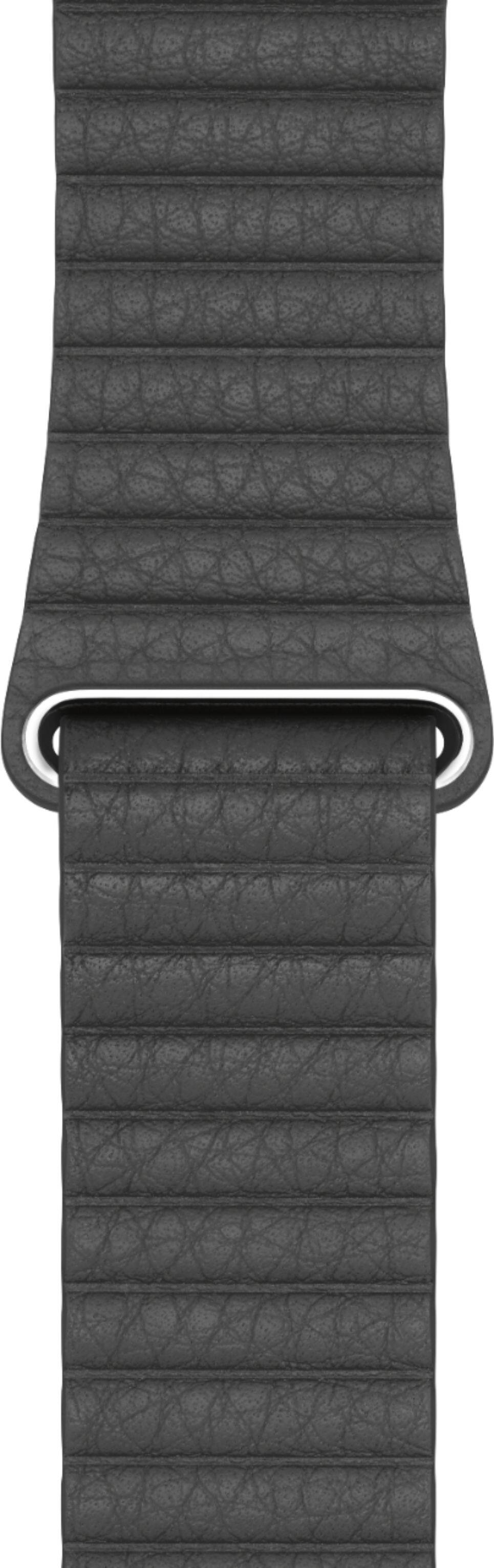 Alt View 11. Apple - Leather Loop for Apple Watch™ 44mm - Large - Black.