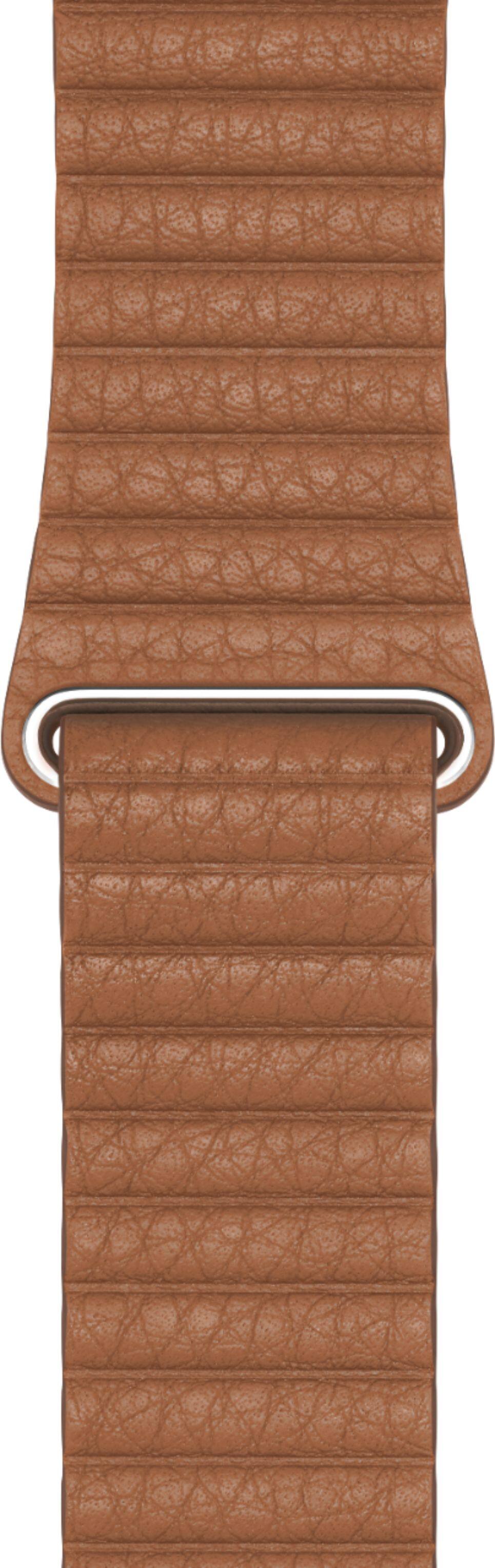 Alt View 11. Apple - Leather Loop for Apple Watch™ 44mm - Large - Saddle Brown.