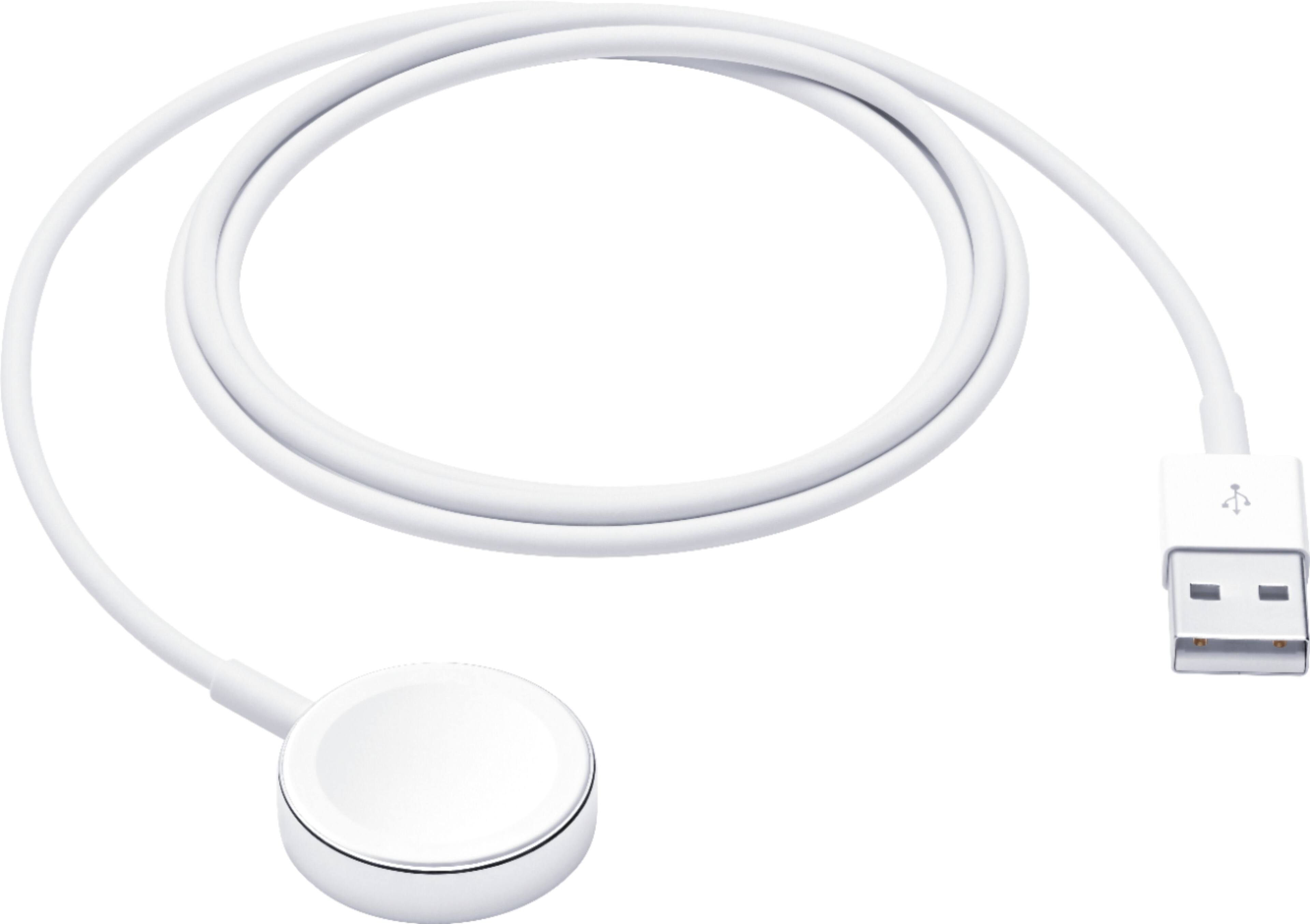Alt View 11. Apple - Apple Watch Magnetic Charging Cable (1m) - White.