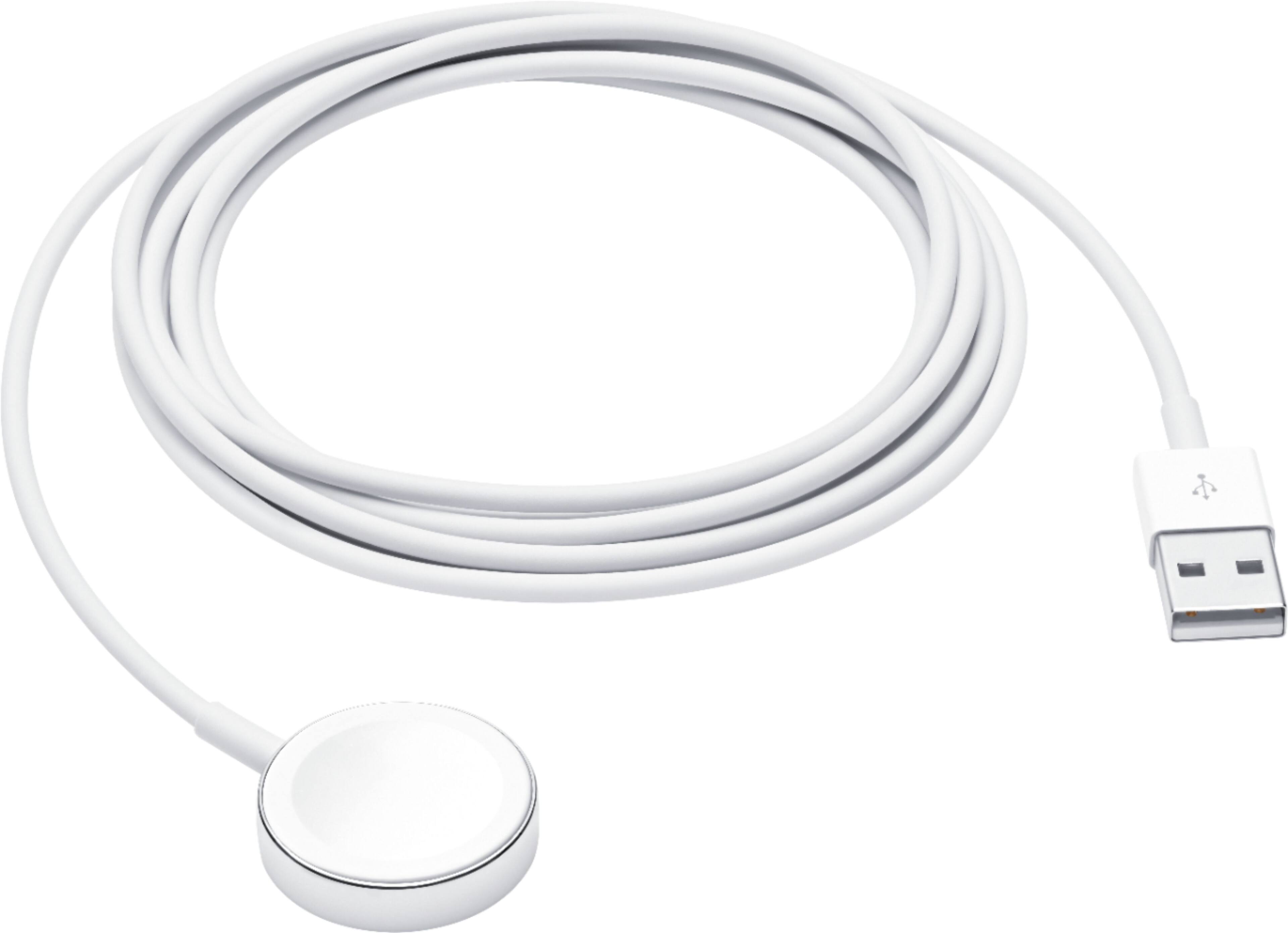 Alt View 11. Apple - Apple Watch Magnetic Charging Cable (2m) - White.