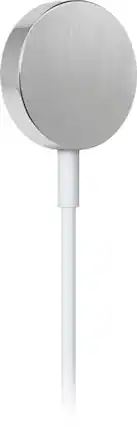 Angle. Apple - Apple Watch Magnetic Charger to USB Type-C Cable (1m) - White.